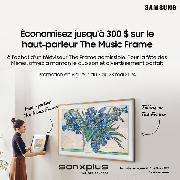Promo Samsung The Music Frame | SONXPLUS  Val-des-Sources