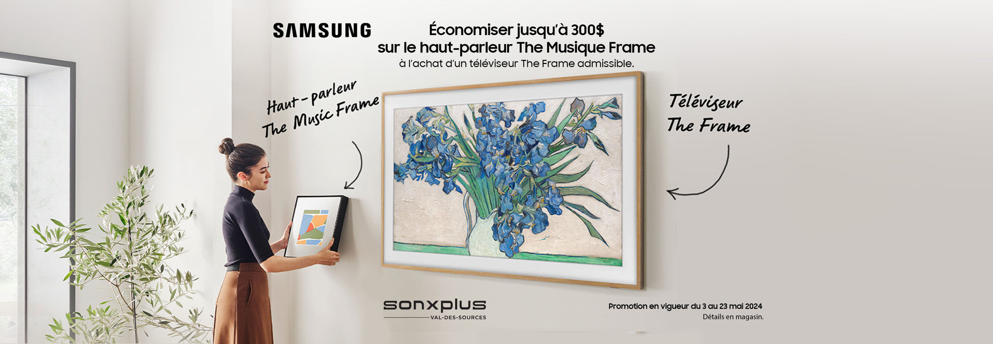 Promo Samsung The Music Frame | SONXPLUS  Val-des-Sources