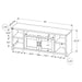 Monarch Specialties I 2742 | Meuble TV - 60" - Imitation bois - Taupe-SONXPLUS Val-des-sources