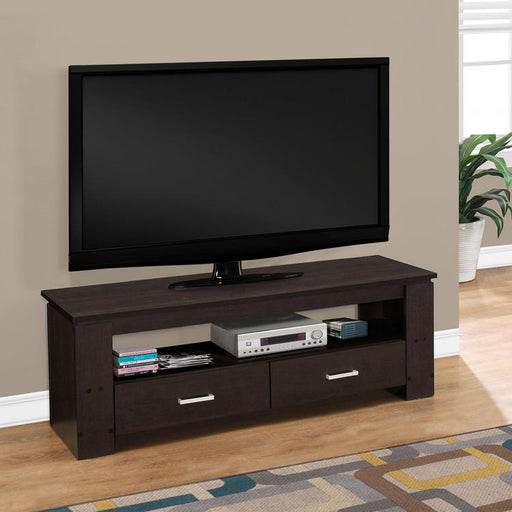 Monarch Specialties I 2600 | Meuble TV - 48" - 2 Tiroirs de rangement - Espresso-SONXPLUS Val-des-sources
