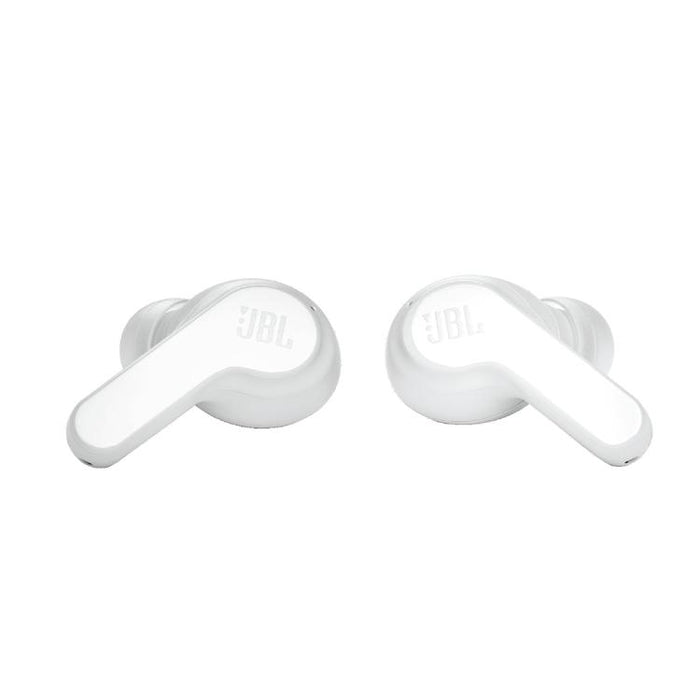 JBL Vibe 200TWS | Écouteurs 100% sans fil intra-auriculaires - Bluetooth - Son JBL Deep Bass - Microphone - Blanc-SONXPLUS Val-des-sources