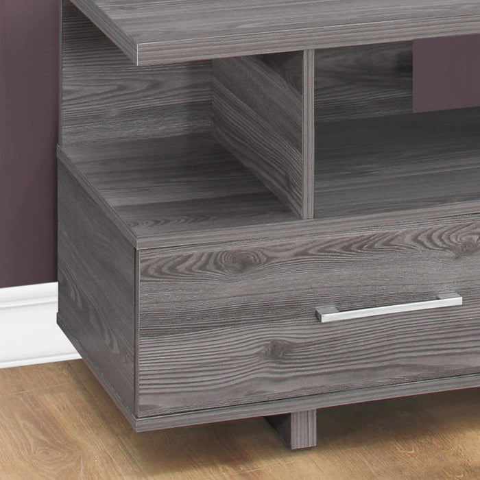 Monarch Specialties I 2608 | Meuble TV - 48" - 2 Tiroirs de rangement - Gris-SONXPLUS Val-des-sources