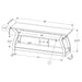 Monarch Specialties I 2667 | Meuble TV - 60" - Concept ouvert avec 3 niveaux - Espresso-SONXPLUS Val-des-sources