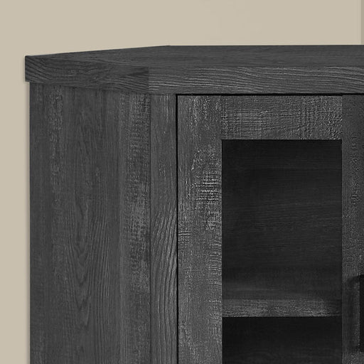 Monarch Specialties I 2716 | Meuble TV - 42" - En coin - Imitation bois - Noir-SONXPLUS Val-des-sources