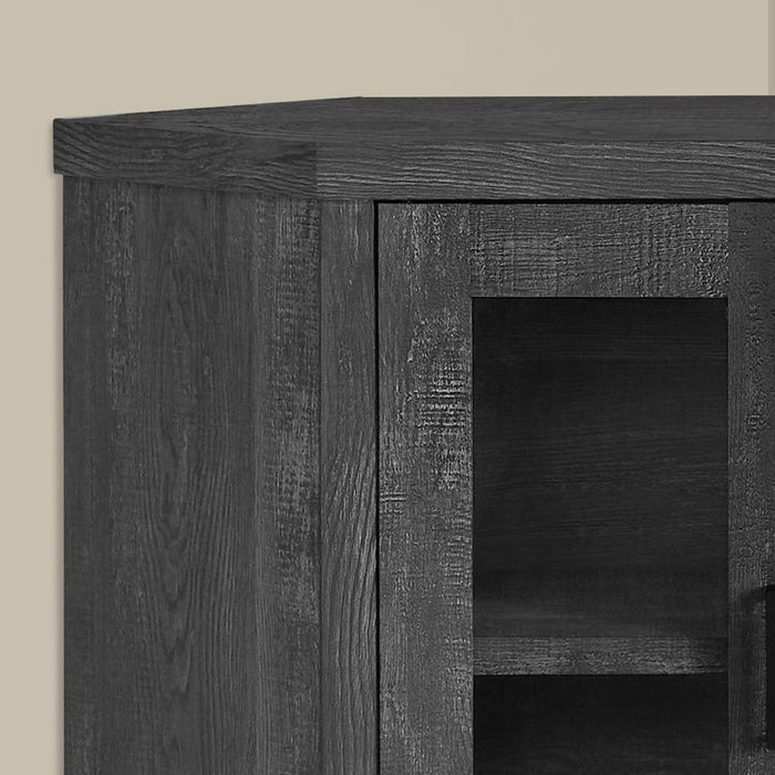 Monarch Specialties I 2716 | Meuble TV - 42" - En coin - Imitation bois - Noir-SONXPLUS Val-des-sources