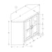 Monarch Specialties I 2716 | Meuble TV - 42" - En coin - Imitation bois - Noir-SONXPLUS Val-des-sources