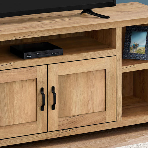 Monarch Specialties I 2744 | Meuble TV - 60" - Imitation bois - Pin d'or-SONXPLUS Val-des-sources