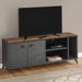 Monarch Specialties I 2831 | Meuble TV - 60" - Imitation bois - Brun moyen - Imitation de béton gris-SONXPLUS Val-des-sources