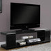 Monarch Specialties I 3536 | Meuble TV - 60" - Verre trempé - Noir lustré-SONXPLUS Val-des-sources