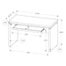 Monarch Specialties I 7439 | Meuble d'ordinateur - Compact - Grand plateau de clavier - Dessus gris - Noir-SONXPLUS Val-des-sources