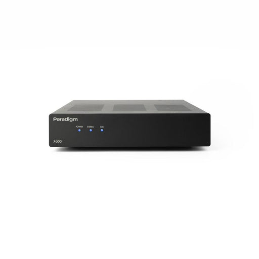 Paradigm X-500 | Amplificateur stéréo - 2 canaux ou monocanal ponté - Jusqu’à 500 watts de puissance - Mince - Noir-SONXPLUS Val-des-sources