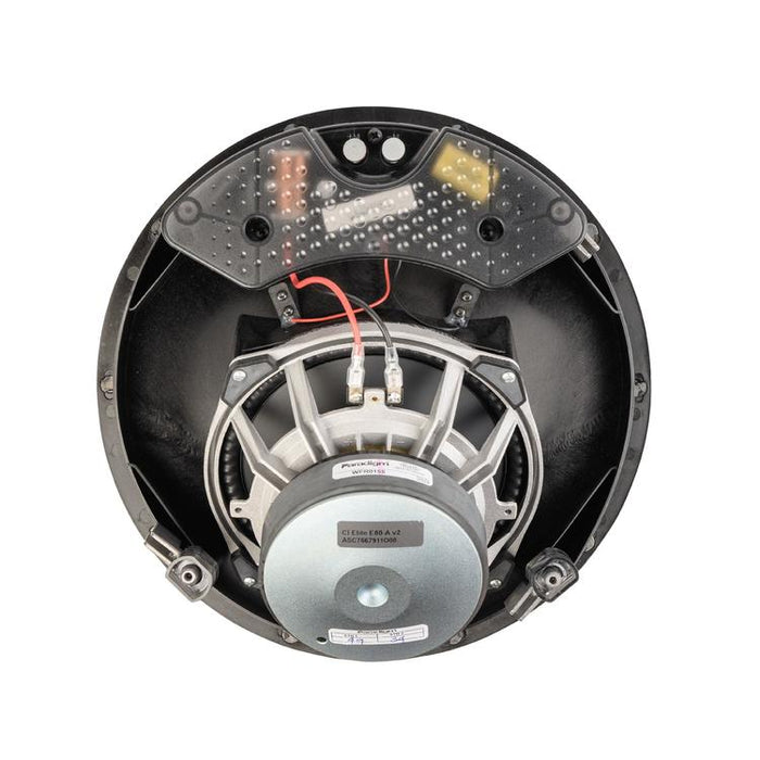 Paradigm CI Elite E80-A V2 | Haut-parleur encastré - Plafonnier - SHOCK-MOUNT - Blanc - Surface prête à peindre - Unité-SONXPLUS Val-des-sources