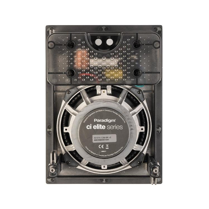 Paradigm CI Elite E80-IW V2 | Haut-parleur encastré - Mural - SHOCK-MOUNT - Noir - Surface prête à peindre - Unité-SONXPLUS Val-des-sources