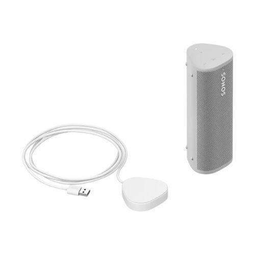 Sonos | Ensemble de Recharge Roam - 1 Haut-parleur Roam portatif - 1 Chargeur Roam - Blanc-SONXPLUS Val-des-sources