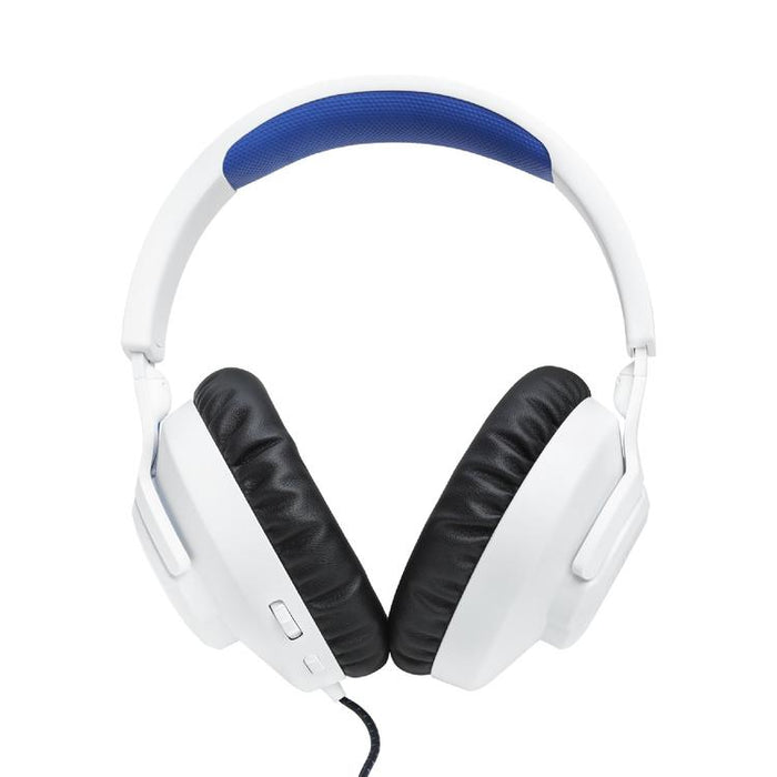 JBL Quantum 100P | Casque de jeu filaire circum-auriculaire - Pour Console Playstation - Blanc/Bleu-SONXPLUS Val-des-sources