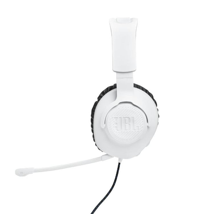 JBL Quantum 100P | Casque de jeu filaire circum-auriculaire - Pour Console Playstation - Blanc/Bleu-SONXPLUS Val-des-sources