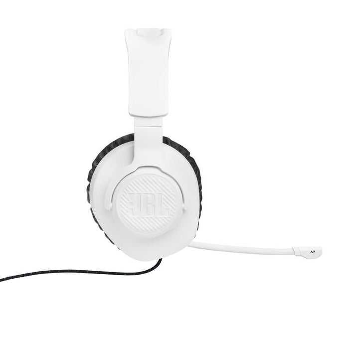 JBL Quantum 100P | Casque de jeu filaire circum-auriculaire - Pour Console Playstation - Blanc/Bleu-SONXPLUS Val-des-sources