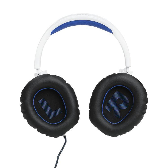 JBL Quantum 100P | Casque de jeu filaire circum-auriculaire - Pour Console Playstation - Blanc/Bleu-SONXPLUS Val-des-sources