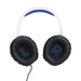 JBL Quantum 100P | Casque de jeu filaire circum-auriculaire - Pour Console Playstation - Blanc/Bleu-SONXPLUS Val-des-sources