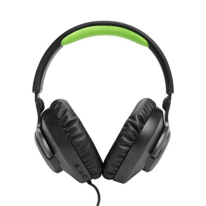 JBL Quantum 100X | Casque de jeu filaire circum-auriculaire - Pour Console X-box - Noir/Vert-SONXPLUS Val-des-sources