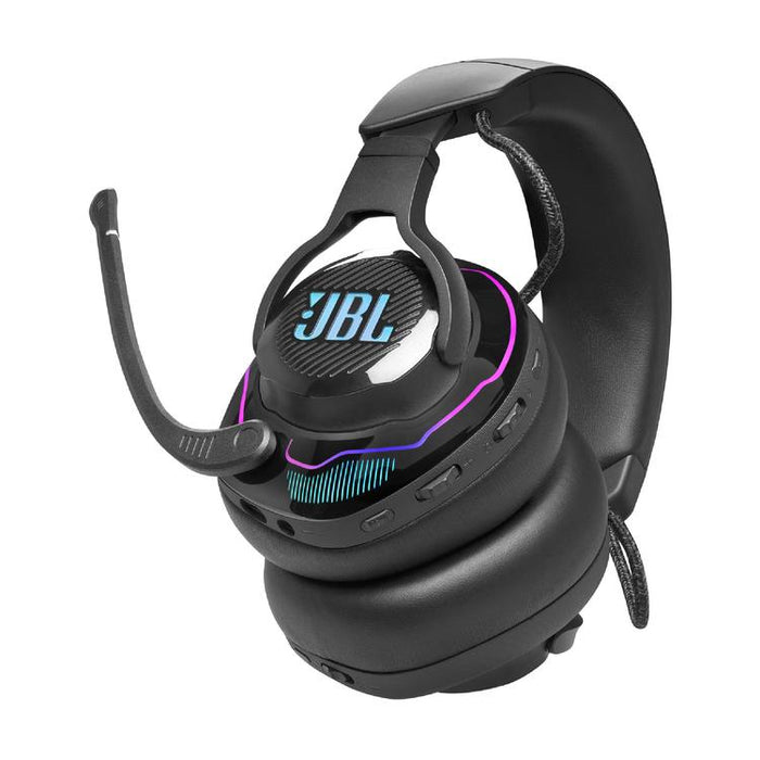 JBL Quantum 910 | Casque de jeu Pro circum-auriculaire - Sans Fil - Éclairage RGB - Réduction de bruit - Noir-SONXPLUS Val-des-sources