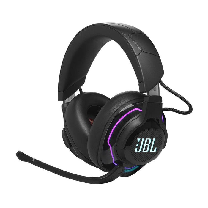 JBL Quantum 910 | Casque de jeu Pro circum-auriculaire - Sans Fil - Éclairage RGB - Réduction de bruit - Noir-SONXPLUS Val-des-sources