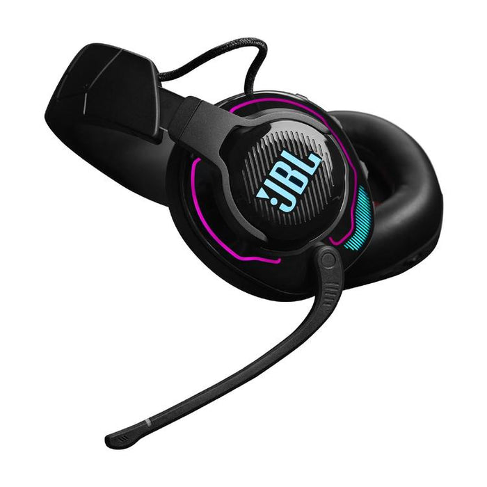 JBL Quantum 910 | Casque de jeu Pro circum-auriculaire - Sans Fil - Éclairage RGB - Réduction de bruit - Noir-SONXPLUS Val-des-sources