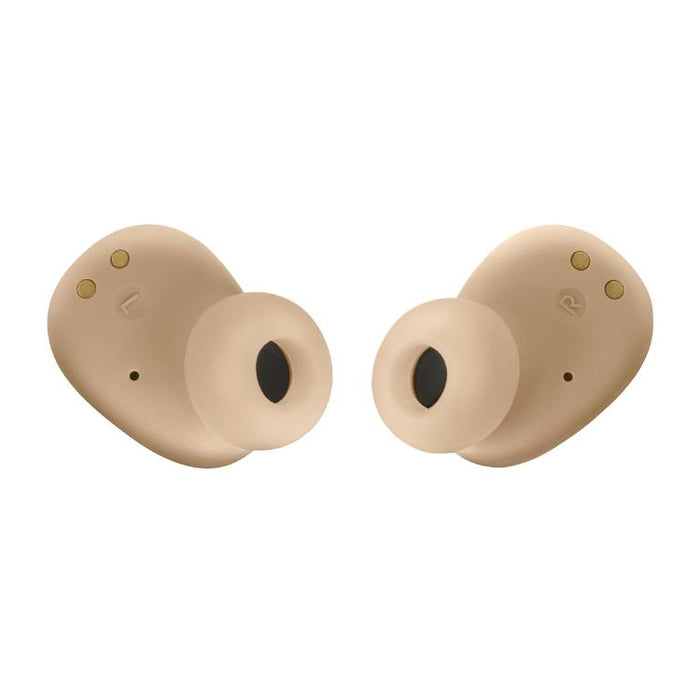 JBL Vibe Buds | Écouteurs intra-auriculaires - Sans fil - Bluetooth - Technologie Smart Ambient - Beige-SONXPLUS Val-des-sources