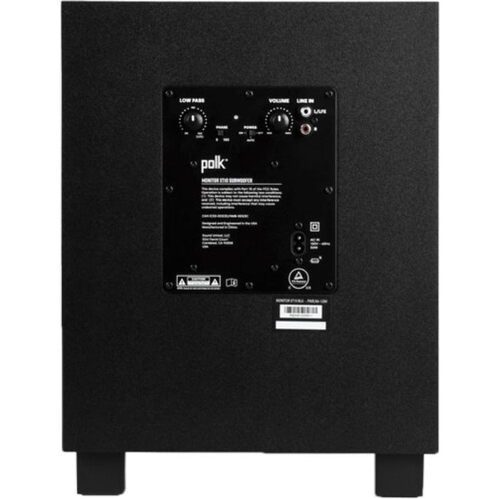 Polk Monitor XT10 | Caisson de graves 10" - Compact - Série Monitor XT - 50 W - Noir-SONXPLUS Val-des-sources