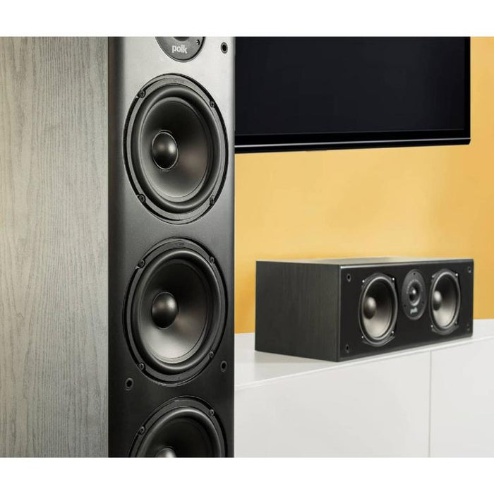 Polk T30 | Haut-parleur central - Série T - 2 voies - 100W - Noir-SONXPLUS Val-des-sources