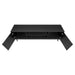 Monarch Specialties I 2781 | Meuble pour téléviseur 72'' - Base noir - Avec 2 portes simili-bois-SONXPLUS Val-des-sources