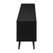 Monarch Specialties I 2781 | Meuble pour téléviseur 72'' - Base noir - Avec 2 portes simili-bois-SONXPLUS Val-des-sources