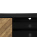 Monarch Specialties I 2781 | Meuble pour téléviseur 72'' - Base noir - Avec 2 portes simili-bois-SONXPLUS Val-des-sources
