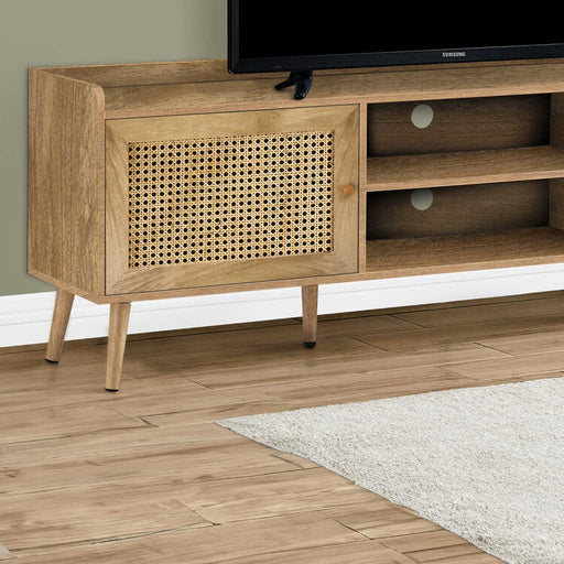 Monarch Specialties I 2723 | Meuble pour téléviseur 72'' - Avec rangement - Noyer-SONXPLUS Val-des-sources