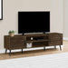 Monarch Specialties I 2717 | Meuble pour téléviseur 72'' - Simili-bois brun - Avec 2 portes-SONXPLUS Val-des-sources