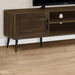 Monarch Specialties I 2717 | Meuble pour téléviseur 72'' - Simili-bois brun - Avec 2 portes-SONXPLUS Val-des-sources