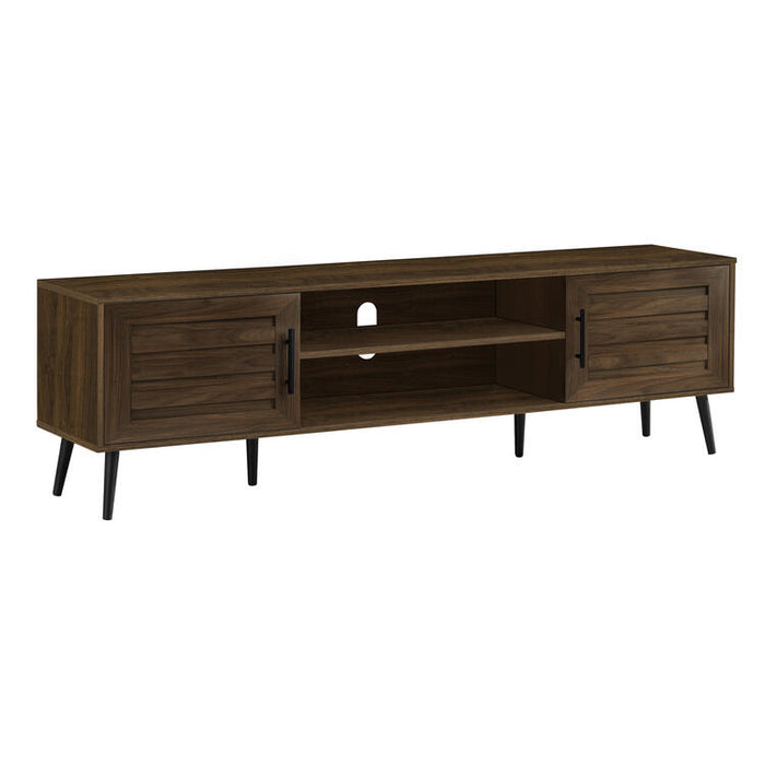 Monarch Specialties I 2717 | Meuble pour téléviseur 72'' - Simili-bois brun - Avec 2 portes-SONXPLUS Val-des-sources