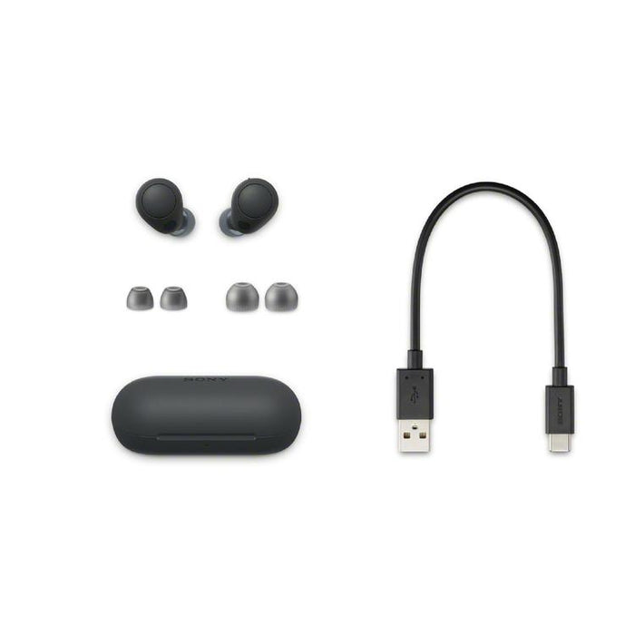 Sony WF-C700N | Ecouteurs sans fil - Microphone - Intra-Auriculaires - Bluetooth - Reduction active du bruit - Noir-SONXPLUS Val-des-sources