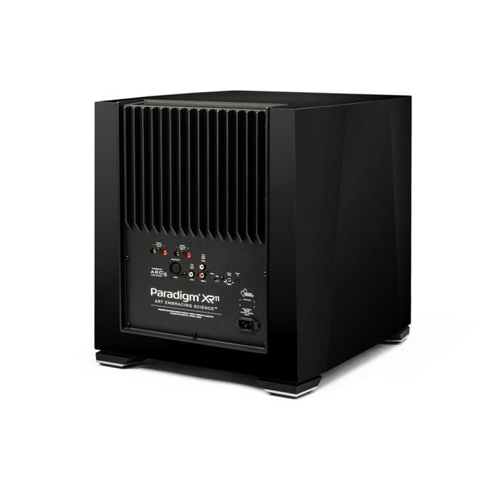 Paradigm XR11 | Caisson de graves 11" - Système de suspension trilinéaire - Active Ridge - 1100 W RMS - Noyer Noir-SONXPLUS Val-des-sources