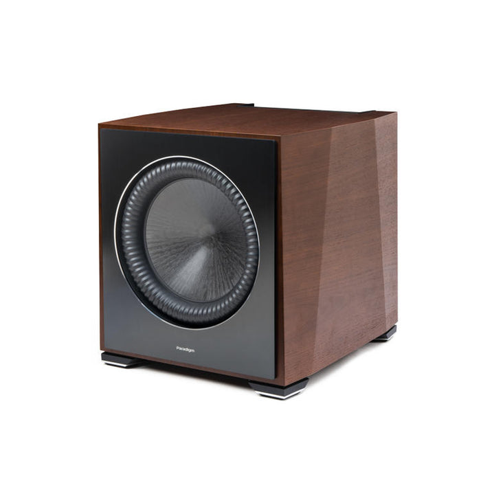 Paradigm XR11 | Caisson de graves 11" - Système de suspension trilinéaire - Active Ridge - 1100 W RMS - Noyer-SONXPLUS Val-des-sources
