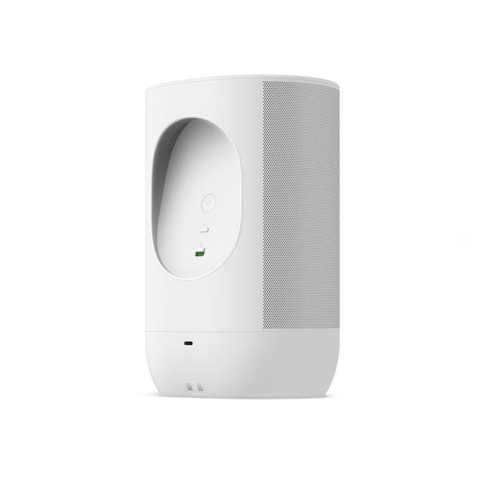 Sonos Move 2 | Haut-parleur sans fil - Stéréo - Commande Vocale - Jusqu'à 24 heures d'autonomies - Blanc-SONXPLUS Val-des-sources
