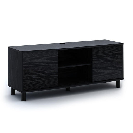 Sonora S20V55N | Meuble Téléviseur - 55" de large - 2 Armoires - Noir-SONXPLUS Val-des-sources