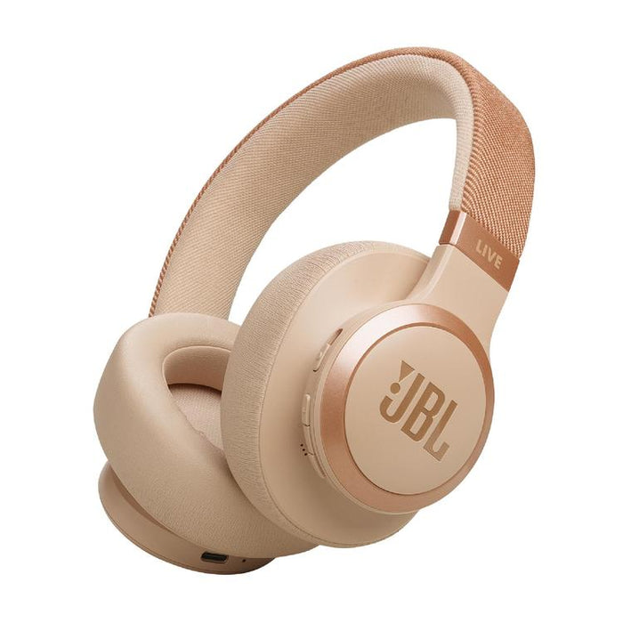 JBL Live 770NC | Écouteurs circum-auriculaires - Sans fil - Bluetooth - Sable-SONXPLUS Val-des-sources