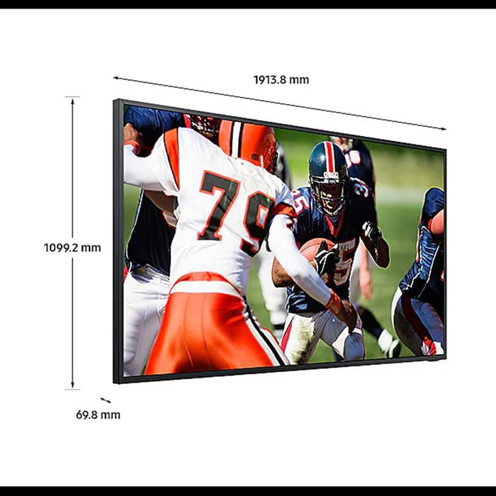 Samsung QN85LST9CAFXZC | Téléviseur extérieur QLED 85" The Terrace - Protection solaire directe - Résistant aux intempéries - 4K Ultra HD-SONXPLUS Val-des-sources