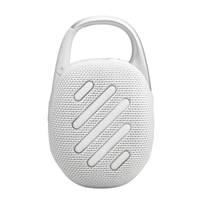 JBL Clip 5 | Haut-parleur à mousqueton portable - Bluetooth - IP67 - Blanc-SONXPLUS Val-des-sources
