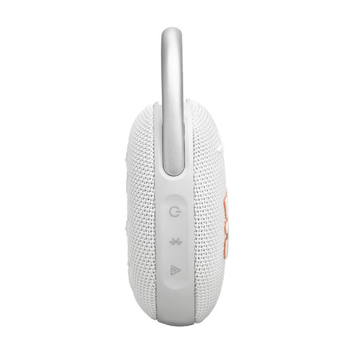 JBL Clip 5 | Haut-parleur à mousqueton portable - Bluetooth - IP67 - Blanc-SONXPLUS Val-des-sources