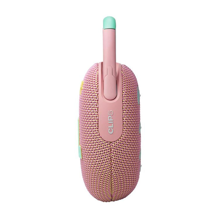 JBL Clip 5 | Haut-parleur à mousqueton portable - Bluetooth - IP67 - Rose-SONXPLUS Val-des-sources