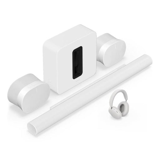 Sonos | Ensemble de divertissement personnel haut de gamme avec Arc Ultra - 9.1.4 Canaux + Ace + Sub 4 + 2 Era 100 - Blanc-SONXPLUS Val-des-sources