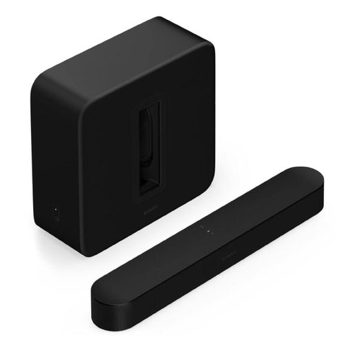 Sonos | Ensemble de divertissement haut de gamme avec Beam + Sub 4 - Sans fil - Wi-Fi - Noir-SONXPLUS Val-des-sources