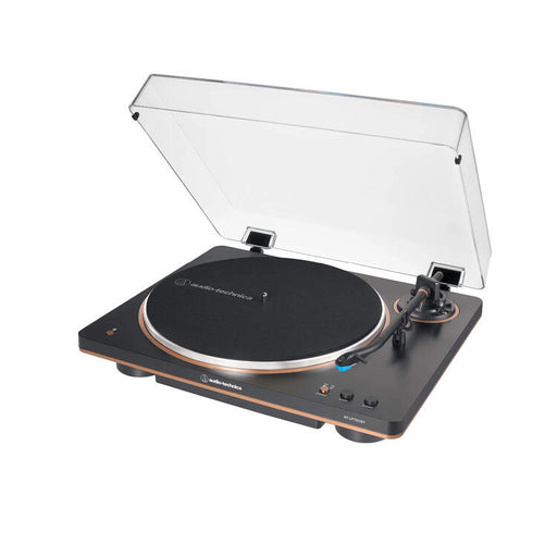 Audio-Technica AT-LP70XBTBZ | Table tournante Stéréo - Sans fil - Bluetooth - Entraînement par courroie - Entièrement automatique - Noir/Bronze-SONXPLUS Val-des-sources
